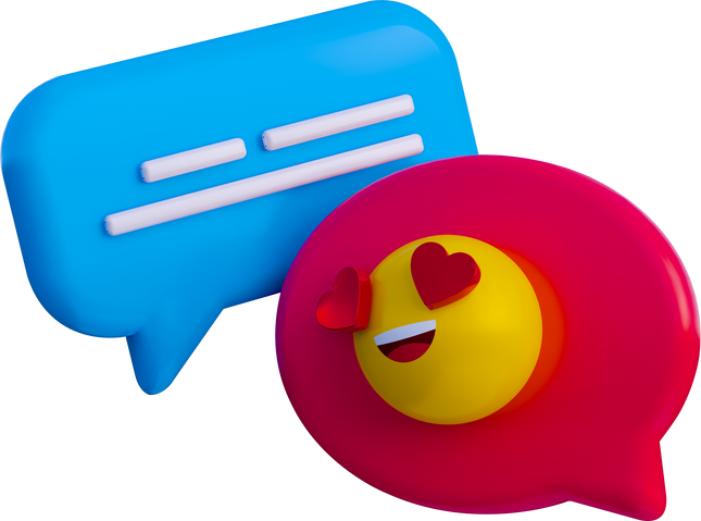 3d chat bubble Icon